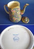Grimwade's Royal Winton 'Cromer' Chintz Coffee Pot c1936