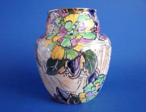 Grimwades Royal Winton 'Carnation' Lustre Roma Vase c1935 (Sold)