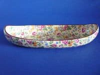 Grimwades Royal Winton 'Clevedon' Chintz Canoe Shaped Dish c1935