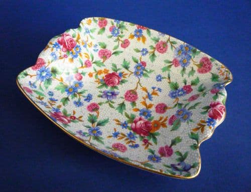 Grimwades Royal Winton 'Old Cottage Chintz' Art Deco Dish c1940