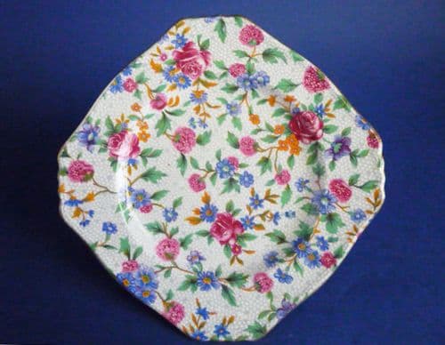 Grimwades Royal Winton 'Old Cottage Chintz' Ascot Shape Tea Plate c1940 #2