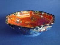 Grimwades Royal Winton Orange Floral Lustre Byzanta Ware Bowl c1925
