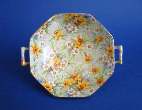 Grimwades Royal Winton 'Richmond' Chintz Two Handled Art Deco Dish c1936 (Sold)