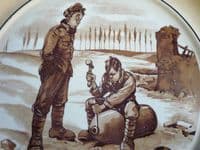 Grimwades WW1 Bruce Bairnsfather 'Old Bill' Large Wall Plaque c1917 (Sold)