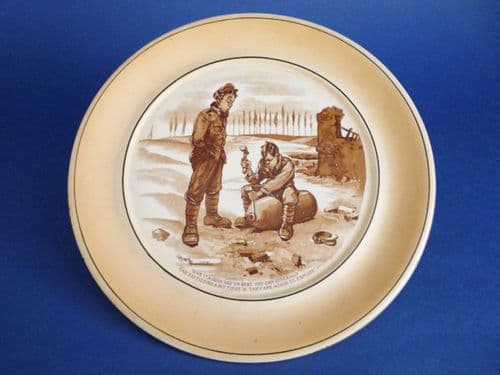 Grimwades WW1 Bruce Bairnsfather 'Old Bill' Large Wall Plaque c1917 (Sold)
