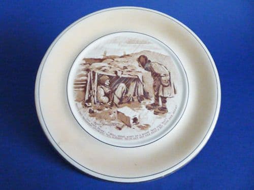 Grimwades WW1 Bruce Bairnsfather 'Old Bill' Wall Plaque c1920