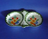 Hancock's Art Deco 'Ivory Ware' Double Jam Dish c1930