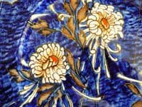 Hand Painted Grimwades Royal Winton 'Chrysanthemum' Lustre Wall Plate c1934 (Sold)