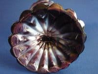 Henry Greener Purple Malachite Slag Glass Trumpet Vase c1880 #2 (Sold)