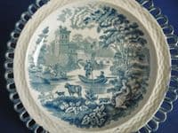 John Meir 'Italian Scenery' Series Arcaded Dessert Plate c1820 #2