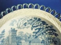 John Meir 'Italian Scenery' Series Arcaded Dessert Plate c1820 #2