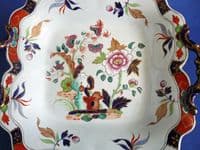 John Ridgway Imperial Stone China 'Peony' Pattern 5055 Dish c1854 (Sold)
