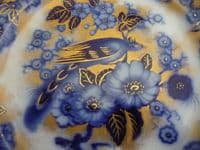 Keeling and Co 'Pekin' Losol Ware Flow Blue and Gilt Plate #1 c1915