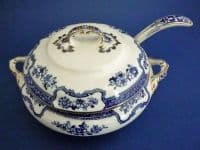 Keeling and Co 'Romney' Losol Ware Sauce Tureen and Ladle c1910