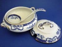Keeling and Co 'Romney' Losol Ware Sauce Tureen and Ladle c1910
