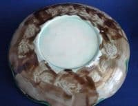 Large Adams and Bromley Majolica 'Water Lily' Plate c1880 (Sold)