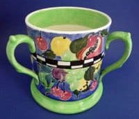 Large Bough Pottery Hand Painted Tyg by Richard Amour c1925