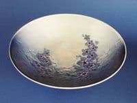 Large Carlton Ware Embossed 'Delphinium' Bowl c1935