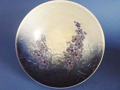 Large Carlton Ware Embossed 'Delphinium' Bowl c1935