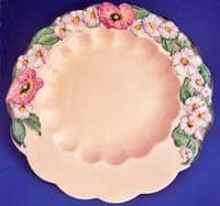 Large Carlton Ware Pink 'Poppy and Daisy' Wall Plaque c1948 #1