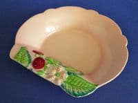 Large Carlton Ware Pink 'Raspberry' Preserve Dish c1936