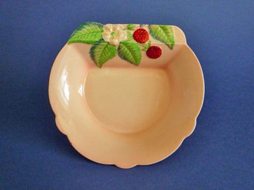 Large Carlton Ware Pink 'Raspberry' Preserve Dish c1936