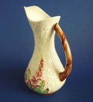Large Carlton Ware Yellow 'Foxglove' Pitcher c1940