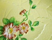 Large Carlton Ware Yellow 'Wild Rose' Dish c1939