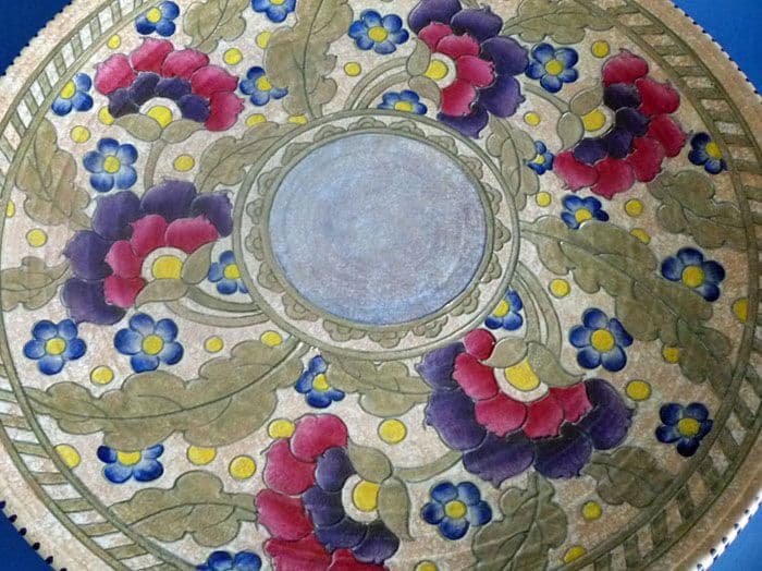 Charlotte Rhead Aztec Pattern Large Charlotte Rhead Crown Ducal Byzantine or Danube Charger c1932 ...