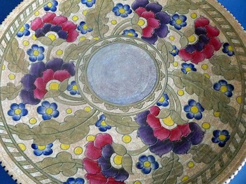 Charlotte Rhead Pattern 128 Large Charlotte Rhead Crown Ducal Byzantine or Danube Charger c1932 ...
