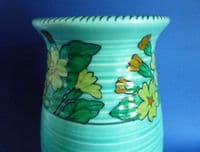 Large Early Charlotte Rhead Crown Ducal 'Primula' Vase c1932 - Pattern 2033 (Sold)