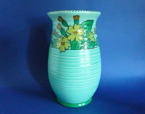 Large Early Charlotte Rhead Crown Ducal 'Primula' Vase c1932 - Pattern 2033 (Sold)