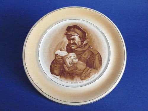 Large Grimwade's WW1 Bairnsfather 'When the 'ell is it goin' to be strawberry?' Wall Plaque c1917