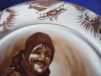 Large Grimwade's WW1 Bruce Bairnsfather Ware Old Bill 'I Likes Me Drop O Rum' Plaque c1920