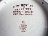 Large Grimwade's WW1 Bruce Bairnsfather Ware Old Bill 'I Likes Me Drop O Rum' Plaque c1920