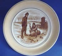 Large Grimwades WW1 Bruce Bairnsfather Old Bill 'Give it a good 'ard un Bert' Wall Plaque1918 (Sold)