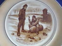 Large Grimwades WW1 Bruce Bairnsfather Old Bill 'Give it a good 'ard un Bert' Wall Plaque1918 (Sold)