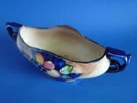 Large H & K Tunstall Pottery 'Autumn' Gondola Flower Bowl by R. Grocott c1939 (Sold)