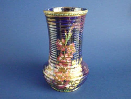 Large Maling Blue Lustre 'Gladioli' Vase c1936 (Sold)