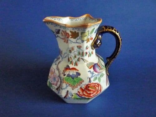 Large Mason's Patent Ironstone China 'Flying Bird' Pattern Hydra Jug c1880 (Sold)