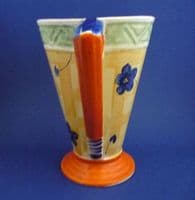 Large Myott Art Deco Conical Flower Jug c1930