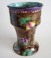 Large Rare Hancock's Corona Ware 'Woodland' Vase by F. X. Abraham c1928