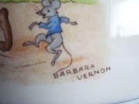 Large Royal Doulton Bunnykins 'Gardening' Casino Teapot by Barbara Vernon c1950 (Sold)