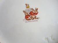 Large Royal Doulton Bunnykins 'Gardening' Casino Teapot by Barbara Vernon c1950 (Sold)