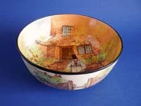 Large Royal Doulton 'Gaffers' Footed Salad Bowl D4210 - Signed Noke c1935