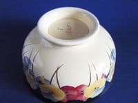 Large Royal Doulton 'Pansies' Winchester Salad Bowl D4049 c1930 (Sold)