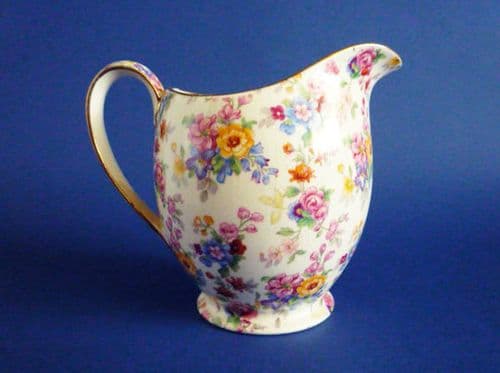 Large Royal Winton 'Cotswold' Chintz Alban Shape Jug c1952