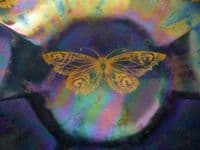 Large Shelley Blue Lustre Ware 'Rich Butterfly' Bowl by Walter Slater c1920