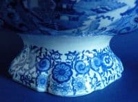 Large Spode Pearlware 'Net' Pattern Footed Dish or Comport c1820