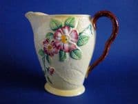 Large Vintage Carlton Ware Yellow 'Wild Rose' Jug c1939